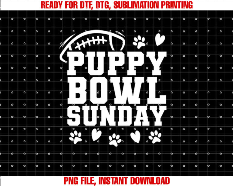 Puppy Bowl Sunday Super Football Game Party Dogs Dog Lover T-shirt