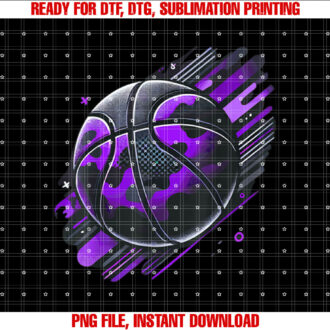 Purple Basketball Camouflage T-shirt