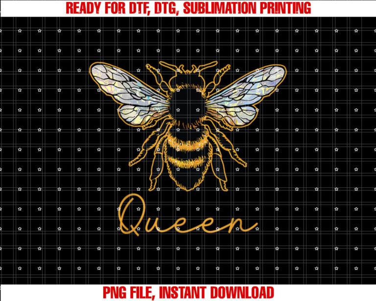 Queen Bee Women Wife Girls Honey Bee Queen Crown T-shirt