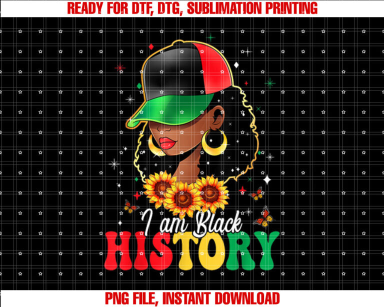Queen Melanin Proud Women African I Am History T-shirt