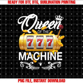 Queen of the Slot Machine Lucky Casino Gambling Good Luck T-shirt