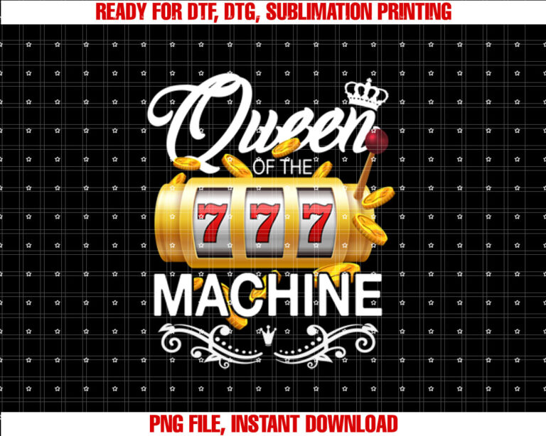Queen of the Slot Machine Lucky Casino Gambling Good Luck T-shirt