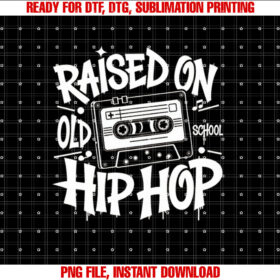 Raised on Old School Graffiti Rap Hip Hop Cassette T-shirt