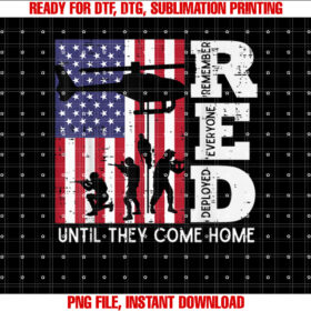 Red Remember Everyone Deployed Flag Helicopter Memorial Day T-shirt