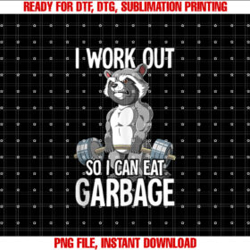 Raccoon Gym Weight Training I Work Out So I Can Eat Garbage T-shirt
