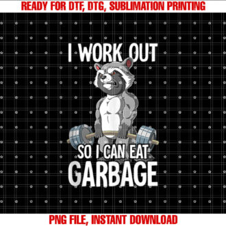 Raccoon Gym Weight Training I Work Out So I Can Eat Garbage T-shirt
