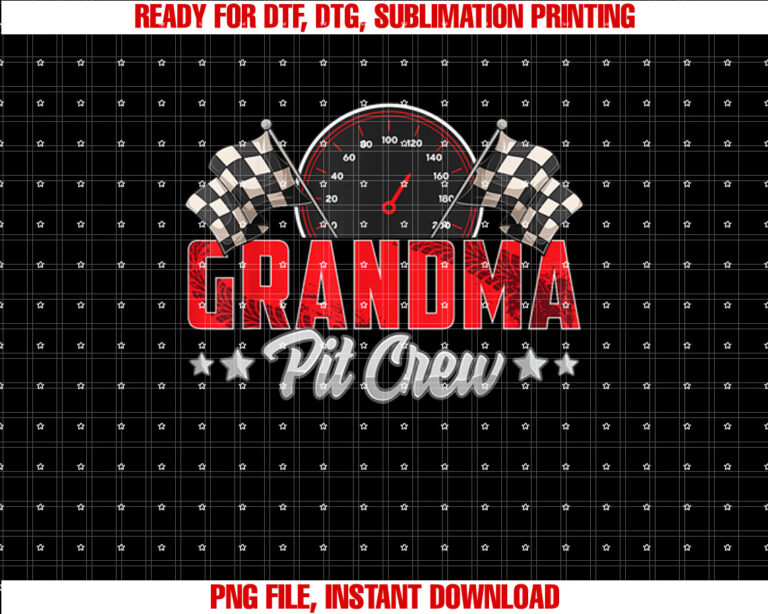 Race Car Birthday Party Racing Family Grandma Pit Crew T-shirt