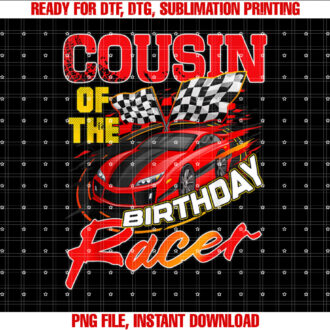 Race Car Cousin Of The Birthday Racer Racing Family Party T-shirt