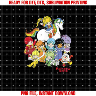 Rainbow Brite Friends Vintage Color Kids And Sprites Group T-shirt