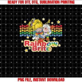 Rainbow Brite Sprite Vintage Star Stripes Distressed T-shirt