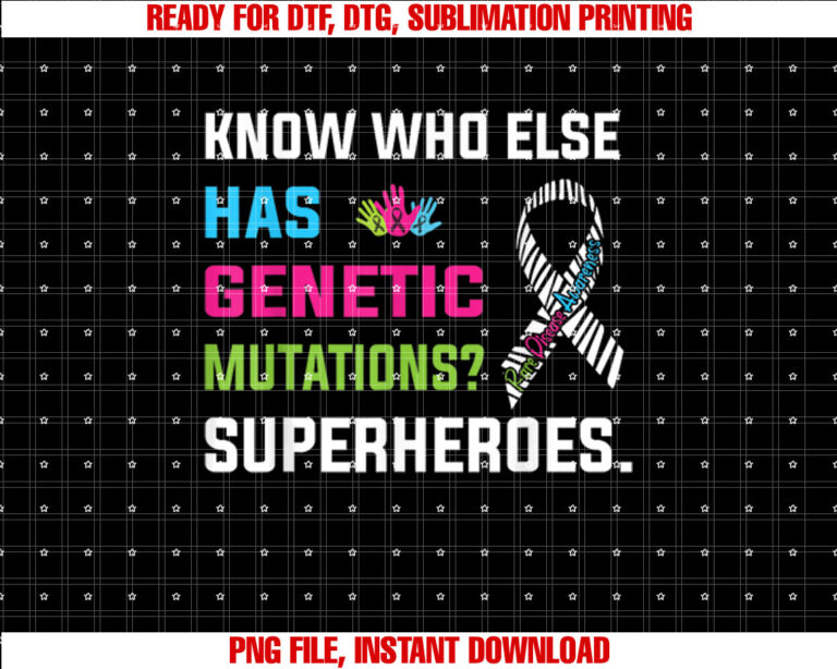 Rare Disease Awareness Day 2025 Rare Genes Superheroes T-shirt