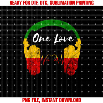 Rasta Reggae Music Headphone Rastafari One Pride Love T-shirt