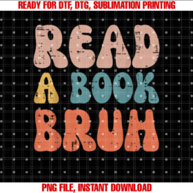 Read a Book Bruh Funny Read Reading Librarian Boys n Kids T-shirt