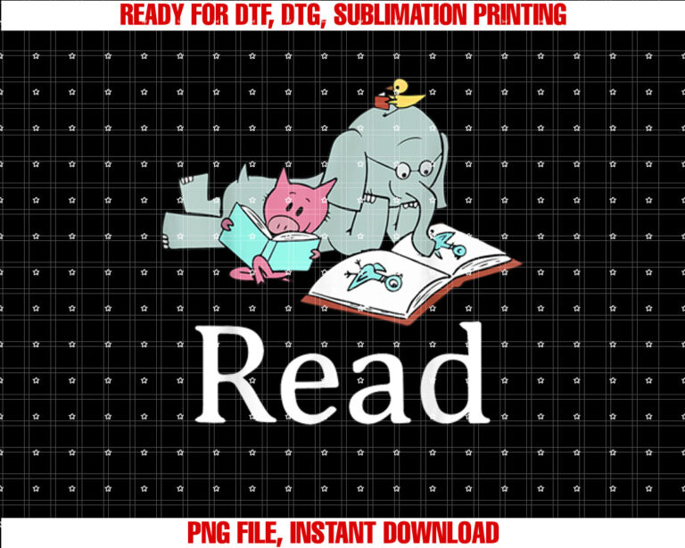 Read Book Cute School Teacher Librarian Animal Elephant T-shirt