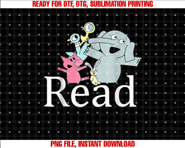 Read Book Cute School Teacher Librarian Elephant Pigeon T-shirt