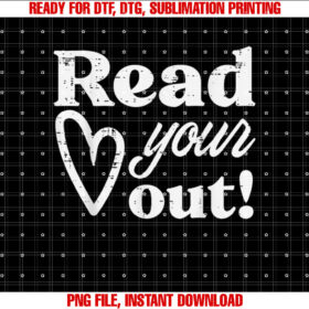 Read Your Heart Out Book Lover Bookworm Librarian Women Girl T-shirt