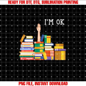 Reading Books Librarian Reader Nerd Im Ok Teacher T-shirt