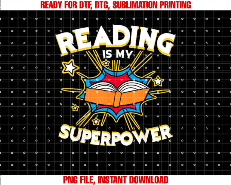 Reading Is My Superpower design Book design Book Lovers T-shirt
