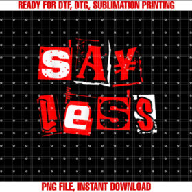Red Say Less Red Color Graphic T-shirt