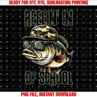 Reeling In 100 Days of School Fish Fishing Season Boys Kids T-shirt