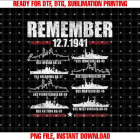 Remember Pearl Harbor Memorial Day December 7th 1941 Wwii T-shirt