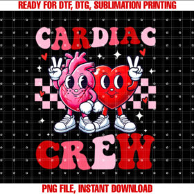 Retro Cardiac Crew Nurse Valentines Day for Cardiac Nurses T-shirt