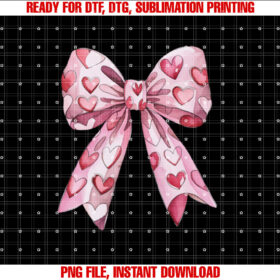 Retro Coquette Bow Valentines Heart Xoxo Love Design T-shirt