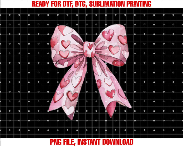 Retro Coquette Bow Valentines Heart XOXO Love Design T-shirt