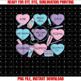Retro Dermatology Valentines Day Heart Candy Dermatologist T-shirt