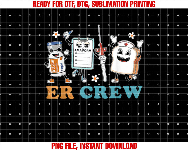Retro ER Crew Emergency Room Funny ER ED Nurse Tech T-shirt