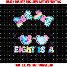 Retro Eight is a Vibe 8 Year Old 8th Birthday Girl Gifts T-shirt