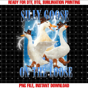 Retro Goose Aesthetic Trendy Meme Silly Goose on the Loose T-shirt