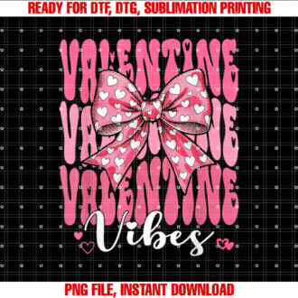 Retro Groovy Heart Coquette Bow Valentine Vibes Women Girl T-shirt