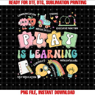 Retro Groovy Play Is Learning Kindergarten Teacher Daycare T-shirt