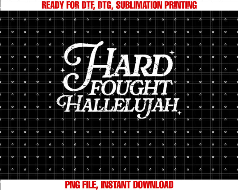 Retro Hard Fought Hallelujah Bible Verse Christian Jesus T-shirt