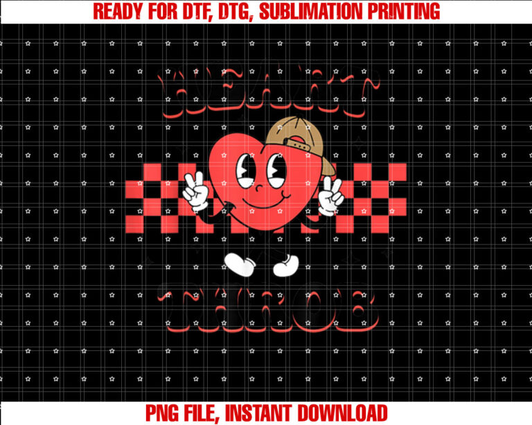 Retro Heart Throb Checkered Toddler Boy Funny Valentines Day T-shirt