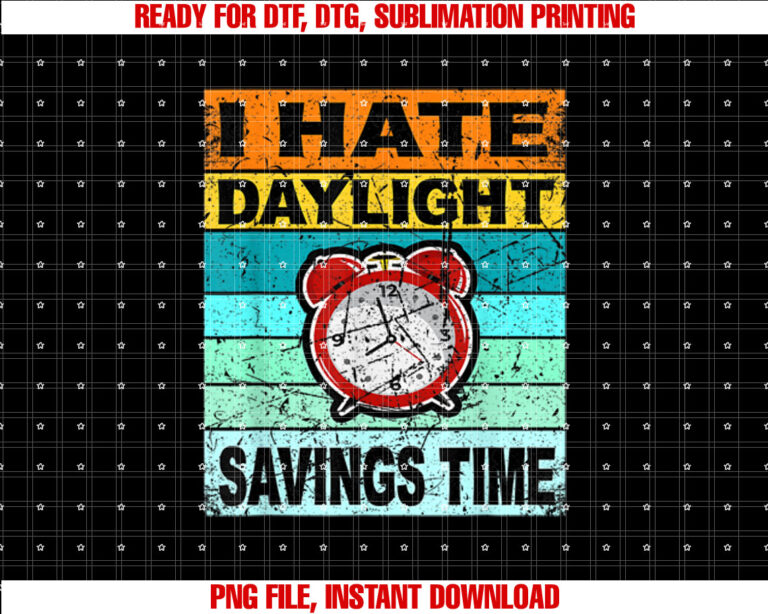 Retro I Hate Daylight Savings Time Start Ends T-shirt