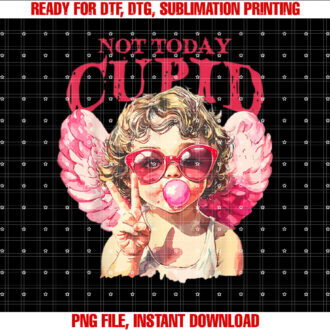 Retro Not Today Cupid Anti Valentines Day For Couple T-shirt