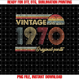 Retro Original Parts 50th Vintage 1970 Birthday T-shirt