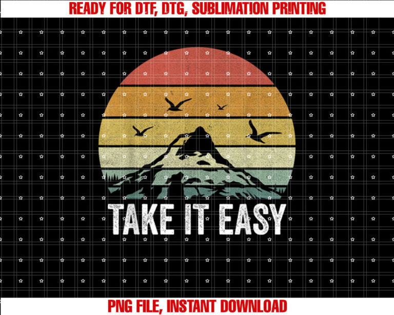 Retro Take It Easy Vintage Outdoors Camping T-shirt