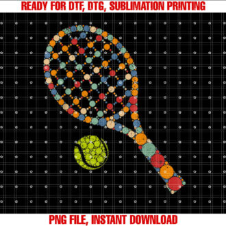 Retro Tennis Player Ball With Polka Dots Happy Dot Day Boy T-shirt