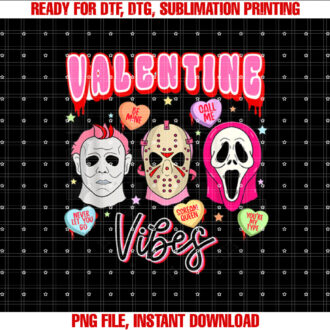 Retro Valentines Horror Movies Characters Mens Grey Cartoon T-shirt
