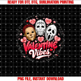 Retro Valentines Vibes Horror Movies Characters Horror Mask T-shirt