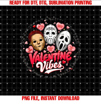 Retro Valentines Vibes Horror Movies Characters Horror Mask T-shirt