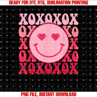 Retro Valentines XOXO Valentines Day Heart Women Kids Girl T-shirt