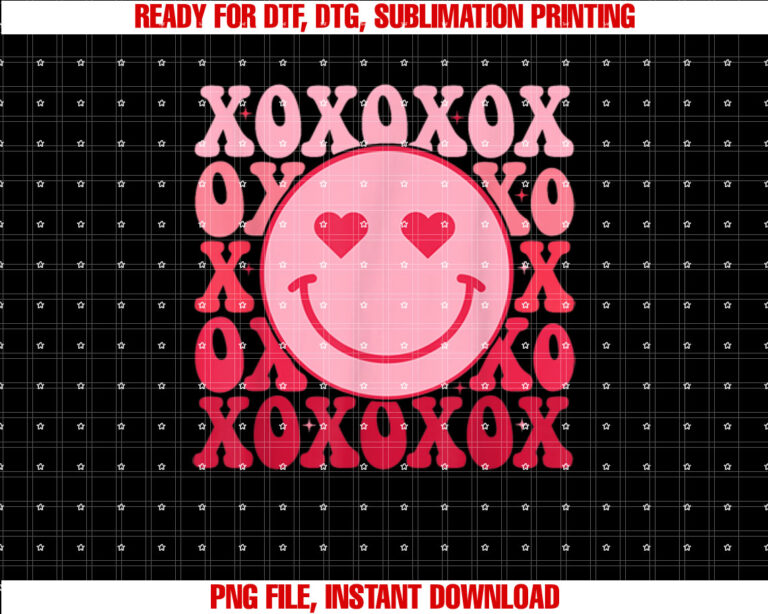 Retro Valentines XOXO Valentines Day Heart Women Kids Girl T-shirt