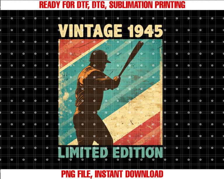 Retro Vintage 1945 Baseball Lover Limited Edition Classic T-shirt