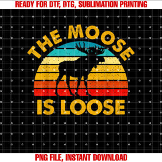 Retro Vintage Moose Is Loose Funny Moose Lover Novelty T-shirt