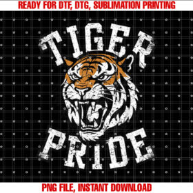 Retro Vintage Tiger Pride Tiger Mascot School Sports Team T-shirt