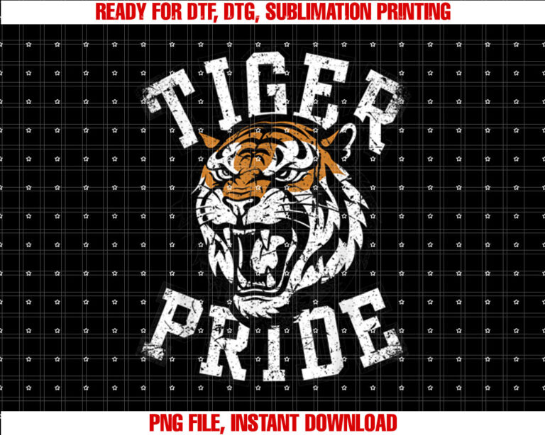 Retro Vintage Tiger Pride Tiger Mascot School Sports Team T-shirt